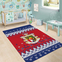 Liechtenstein Christmas Area Rug Coat Of Arms Frohe Weihnachten - Wonder Print Shop