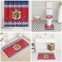 Liechtenstein Christmas Bathroom Set Coat Of Arms Frohe Weihnachten - Wonder Print Shop