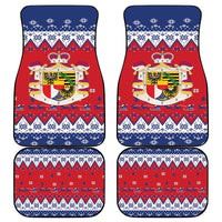 Liechtenstein Christmas Car Mats Coat Of Arms Frohe Weihnachten - Wonder Print Shop