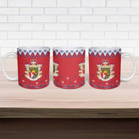 Liechtenstein Christmas Ceramic Mug Coat Of Arms Frohe Weihnachten - Wonder Print Shop