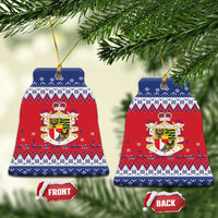 Liechtenstein Christmas Ceramic Ornament Coat Of Arms Frohe Weihnachten - Wonder Print Shop