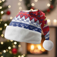 Liechtenstein Christmas Santa Hat Coat Of Arms Frohe Weihnachten - Wonder Print Shop