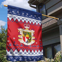 Liechtenstein Christmas Garden Flag Coat Of Arms Frohe Weihnachten - Wonder Print Shop