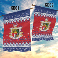 Liechtenstein Christmas Garden Flag Coat Of Arms Frohe Weihnachten - Wonder Print Shop