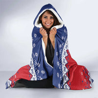 Liechtenstein Christmas Hooded Blanket Coat Of Arms Frohe Weihnachten - Wonder Print Shop