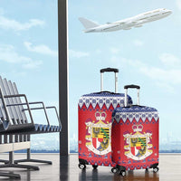 Liechtenstein Christmas Luggage Cover Coat Of Arms Frohe Weihnachten - Wonder Print Shop