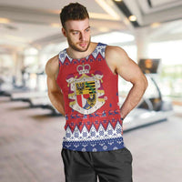 Liechtenstein Christmas Men Tank Top Coat Of Arms Frohe Weihnachten - Wonder Print Shop