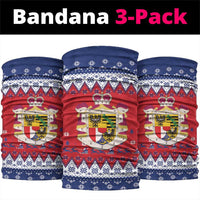 Liechtenstein Christmas Neck Gaiter Coat Of Arms Frohe Weihnachten - Wonder Print Shop
