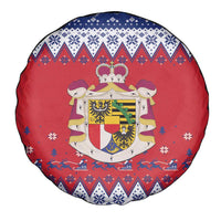 Liechtenstein Christmas Spare Tire Cover Coat Of Arms Frohe Weihnachten - Wonder Print Shop