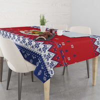 Liechtenstein Christmas Tablecloth Coat Of Arms Frohe Weihnachten - Wonder Print Shop