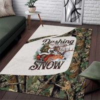 Santa Deer Hunting Christmas Area Rug Hunting Camouflage Patterns - Wonder Print Shop