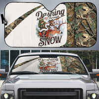 Santa Deer Hunting Christmas Auto Sun Shade Hunting Camouflage Patterns - Wonder Print Shop
