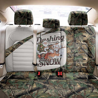 Santa Deer Hunting Christmas Back Car Seat Cover Hunting Camouflage Patterns - Wonder Print Shop