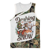 Santa Deer Hunting Christmas Basketball Jersey Hunting Camouflage Patterns - Wonder Print Shop