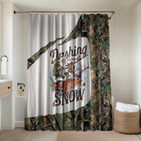 Santa Deer Hunting Christmas Bathroom Set Hunting Camouflage Patterns - Wonder Print Shop