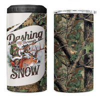 Santa Deer Hunting Christmas 4 in 1 Can Cooler Tumbler Hunting Camouflage Patterns - Wonder Print Shop