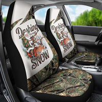 Santa Deer Hunting Christmas Car Seat Cover Hunting Camouflage Patterns - Wonder Print Shop