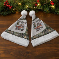 Santa Deer Hunting Christmas Santa Hat Hunting Camouflage Patterns - Wonder Print Shop