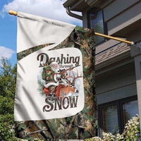 Santa Deer Hunting Christmas Garden Flag Hunting Camouflage Patterns - Wonder Print Shop