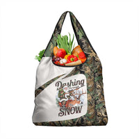Santa Deer Hunting Christmas Grocery Bag Hunting Camouflage Patterns - Wonder Print Shop