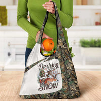 Santa Deer Hunting Christmas Grocery Bag Hunting Camouflage Patterns - Wonder Print Shop