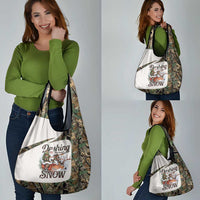 Santa Deer Hunting Christmas Grocery Bag Hunting Camouflage Patterns - Wonder Print Shop
