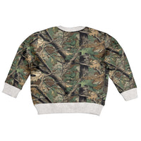 Santa Deer Hunting Christmas Kid Ugly Christmas Sweater Hunting Camouflage Patterns - Wonder Print Shop
