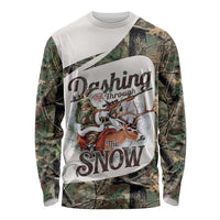 Santa Deer Hunting Christmas Long Sleeve Shirt Hunting Camouflage Patterns - Wonder Print Shop