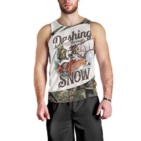 Santa Deer Hunting Christmas Men Tank Top Hunting Camouflage Patterns - Wonder Print Shop