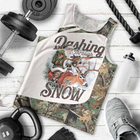 Santa Deer Hunting Christmas Men Tank Top Hunting Camouflage Patterns - Wonder Print Shop