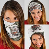Santa Deer Hunting Christmas Neck Gaiter Hunting Camouflage Patterns - Wonder Print Shop