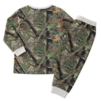 Santa Deer Hunting Christmas Pajama Set Hunting Camouflage Patterns - Wonder Print Shop