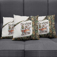Santa Deer Hunting Christmas Pillow Cover Hunting Camouflage Patterns - Wonder Print Shop