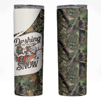 Santa Deer Hunting Christmas Skinny Tumbler Hunting Camouflage Patterns - Wonder Print Shop