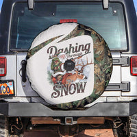Santa Deer Hunting Christmas Spare Tire Cover Hunting Camouflage Patterns - Wonder Print Shop