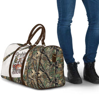 Santa Deer Hunting Christmas Travel Bag Hunting Camouflage Patterns - Wonder Print Shop
