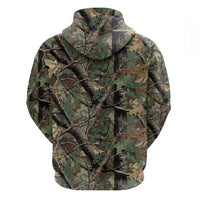Santa Deer Hunting Christmas Zip Hoodie Hunting Camouflage Patterns - Wonder Print Shop