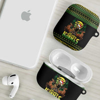 Merry Hunmas AirPods Case Hunter Deer Santa Hat - Wonder Print Shop