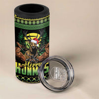 Merry Hunmas 4 in 1 Can Cooler Tumbler Hunter Deer Santa Hat - Wonder Print Shop