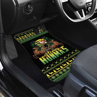 Merry Hunmas Car Mats Hunter Deer Santa Hat - Wonder Print Shop