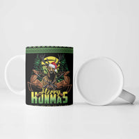 Merry Hunmas Ceramic Mug Hunter Deer Santa Hat - Wonder Print Shop