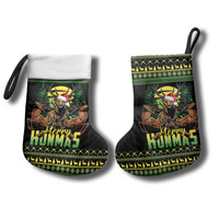 Merry Hunmas Christmas Stocking Hunter Deer Santa Hat - Wonder Print Shop