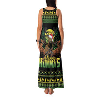Merry Hunmas Family Matching Tank Maxi Dress and Hawaiian Shirt Hunter Deer Santa Hat - Wonder Print Shop