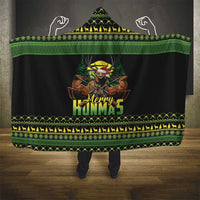 Merry Hunmas Hooded Blanket Hunter Deer Santa Hat - Wonder Print Shop