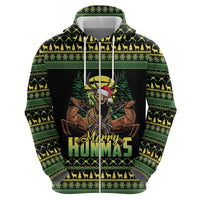 Merry Hunmas Hoodie Hunter Deer Santa Hat - Wonder Print Shop