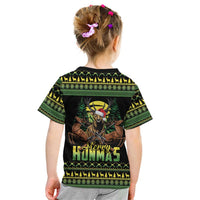 Merry Hunmas Kid T Shirt Hunter Deer Santa Hat - Wonder Print Shop