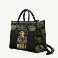 Merry Hunmas Leather Bag Hunter Deer Santa Hat - Wonder Print Shop
