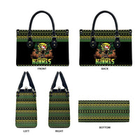 Merry Hunmas Leather Bag Hunter Deer Santa Hat - Wonder Print Shop