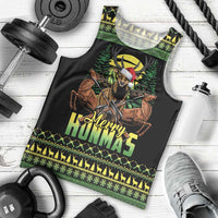 Merry Hunmas Men Tank Top Hunter Deer Santa Hat - Wonder Print Shop