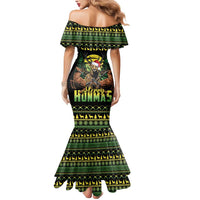 Merry Hunmas Mermaid Dress Hunter Deer Santa Hat - Wonder Print Shop